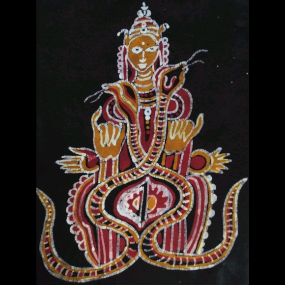 "Nag Devi" Original Batik Textile Art